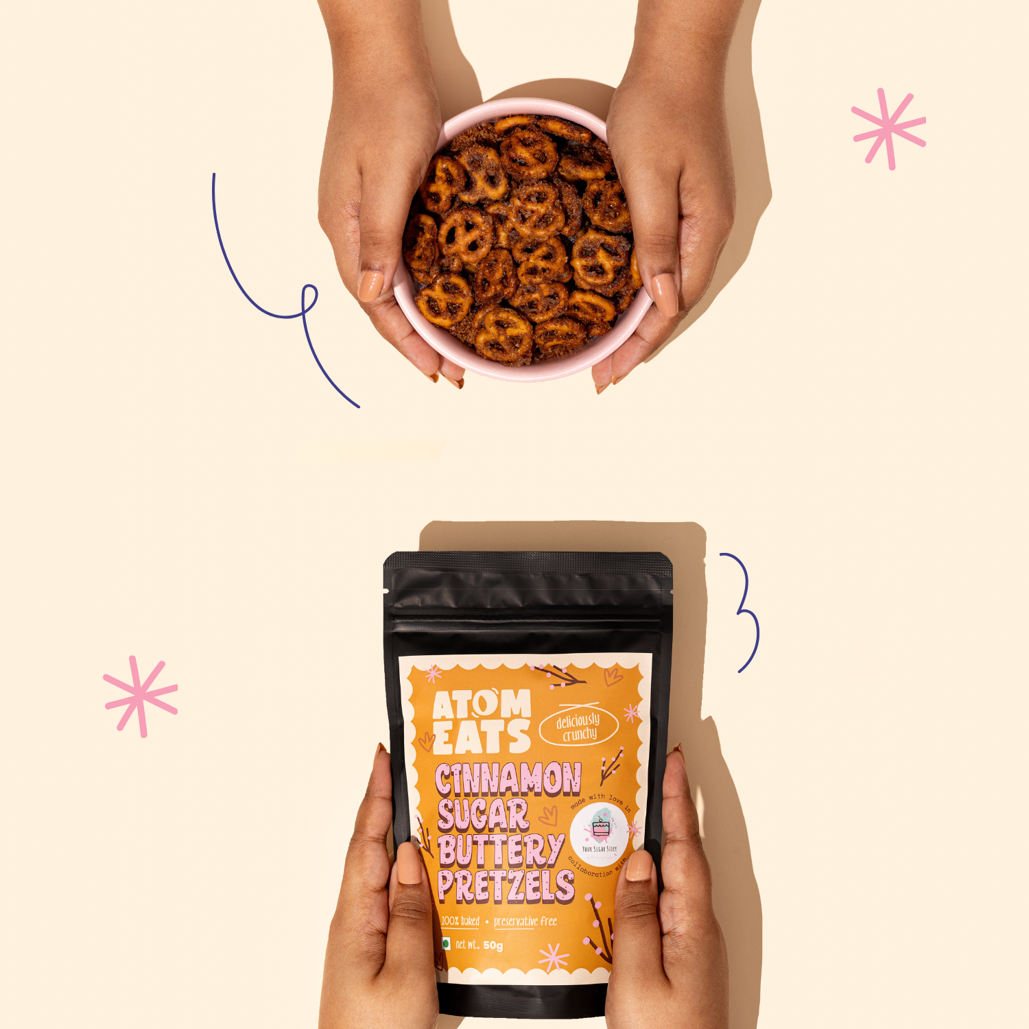 Cinnamon Butter Pretzel Knots