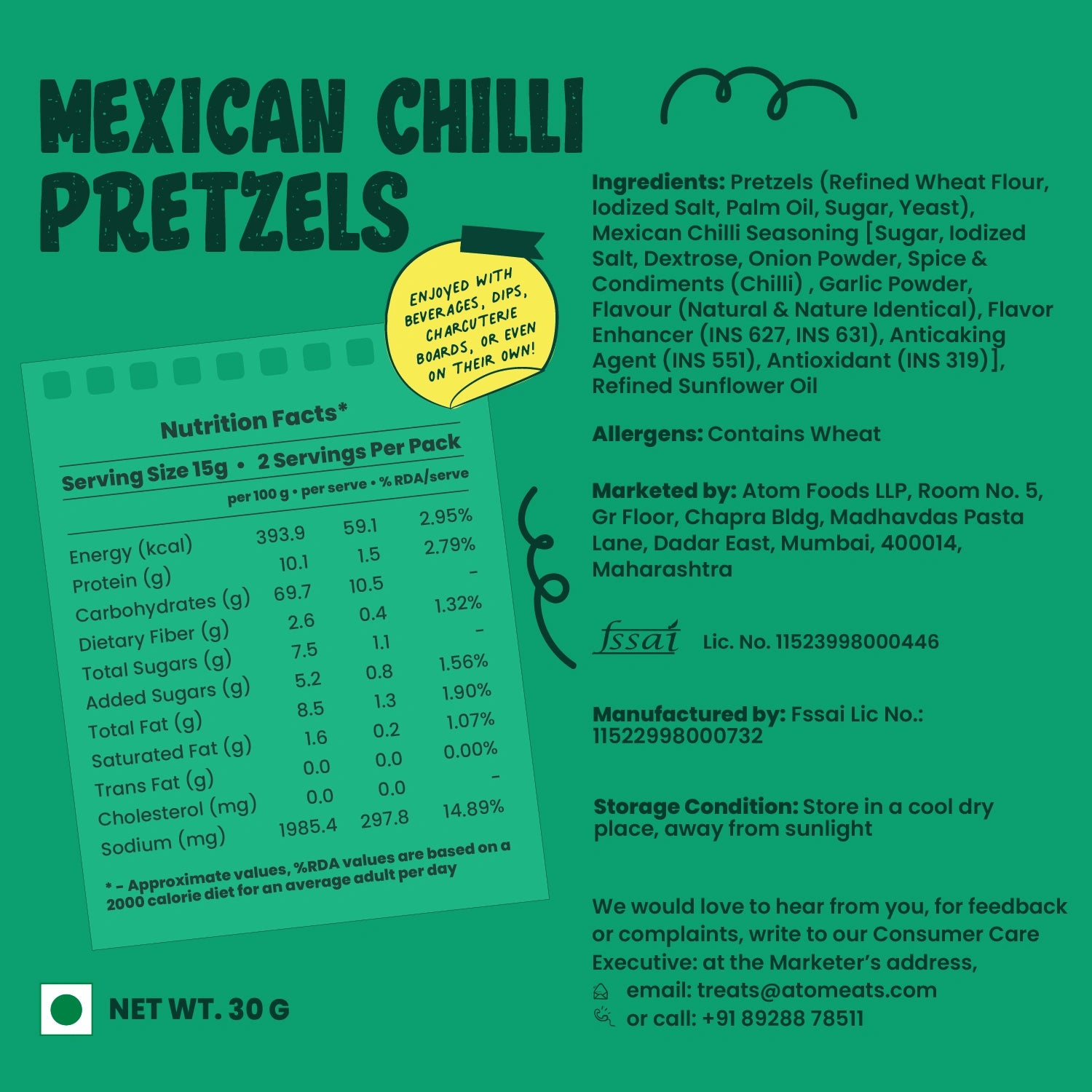 Mexican Chilli Pretzels