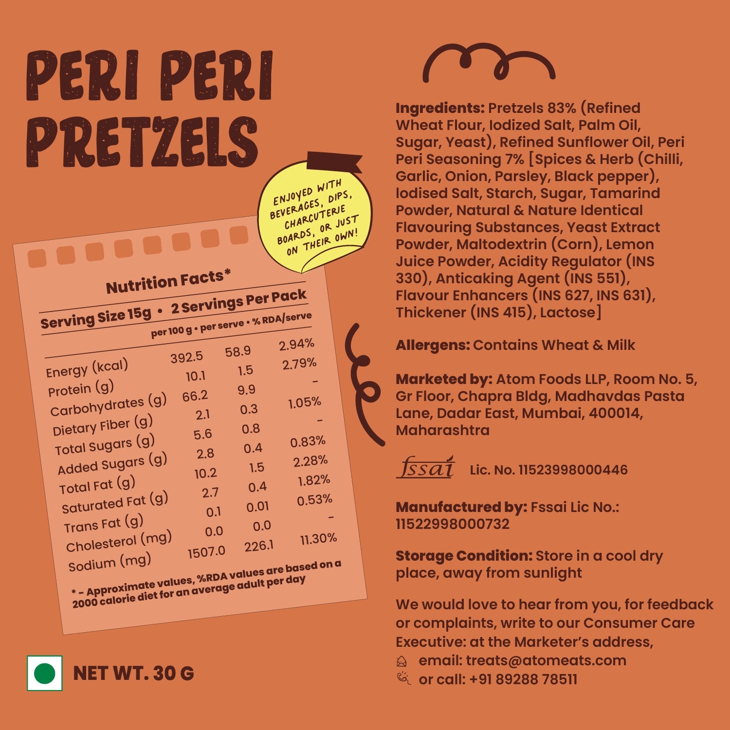 Peri Peri Pretzels