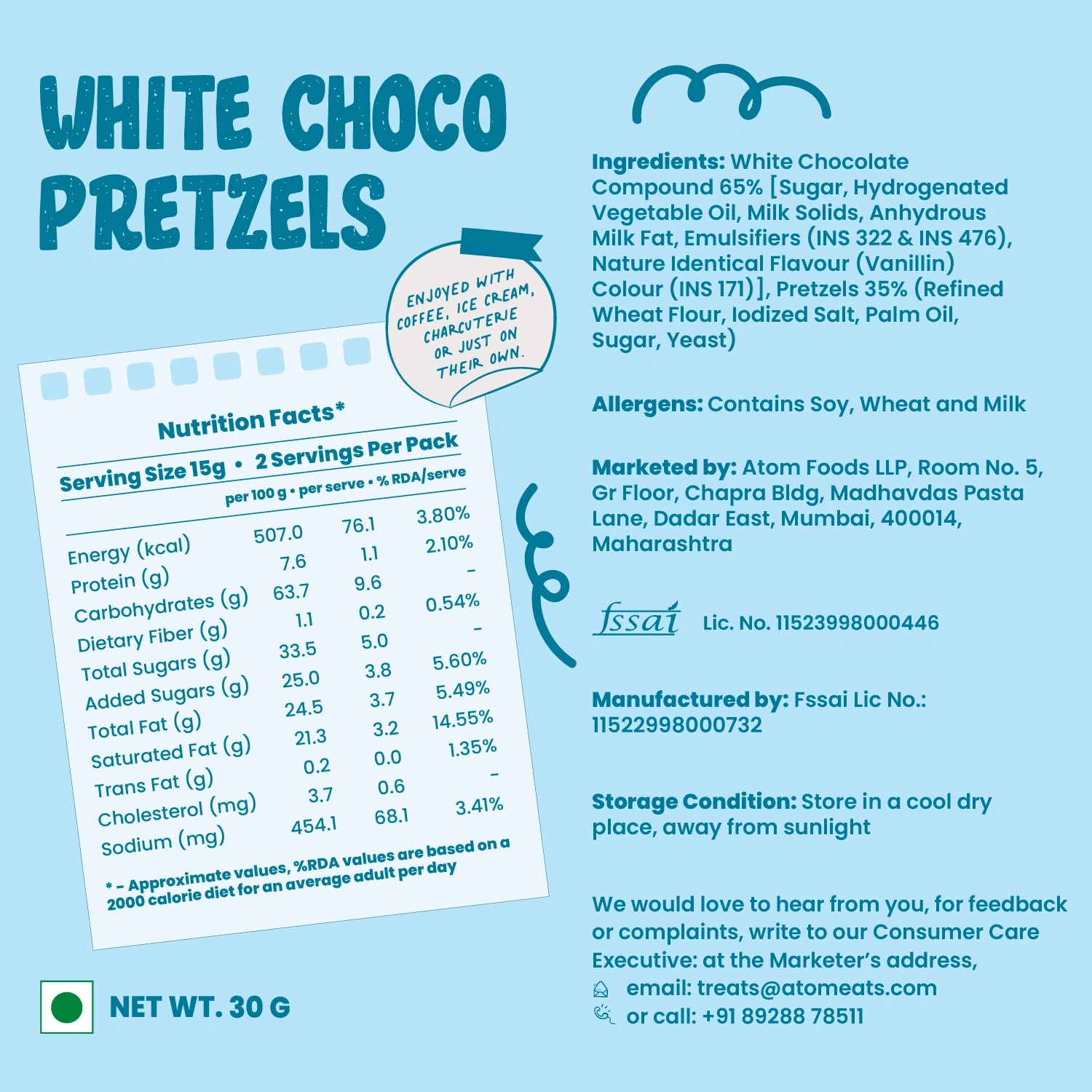 White Choco Pretzels