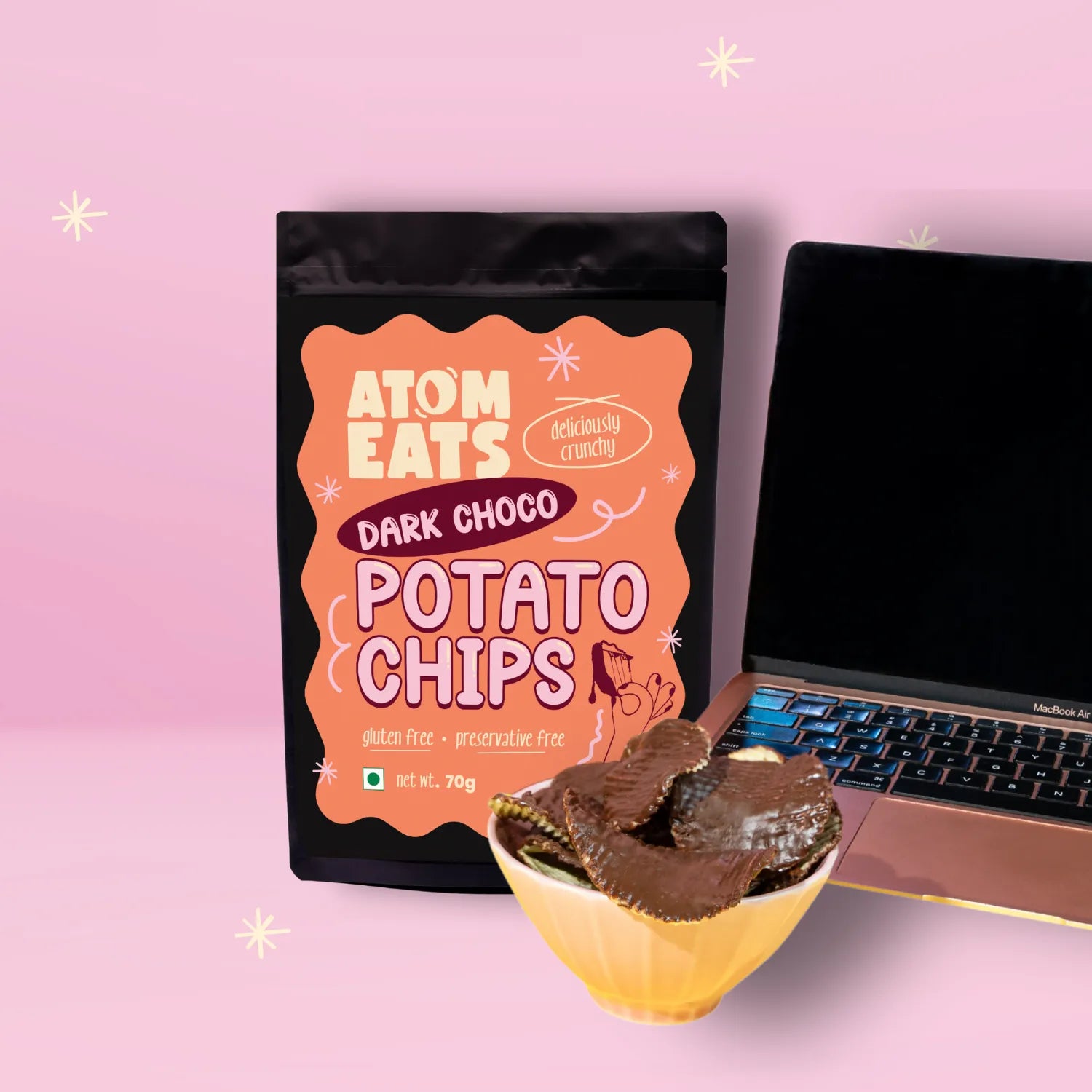 Dark Chocolate Potato Chips