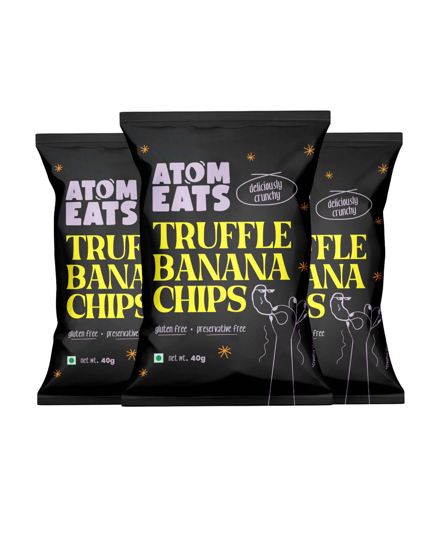 Truffle Banana Chips, Pack of 3, Super Thin and Crunchy