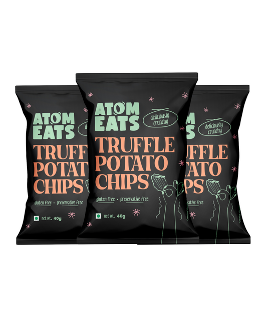 Truffle Potato Chips Pack of 3, Ruffle Cut for Extra Flavour