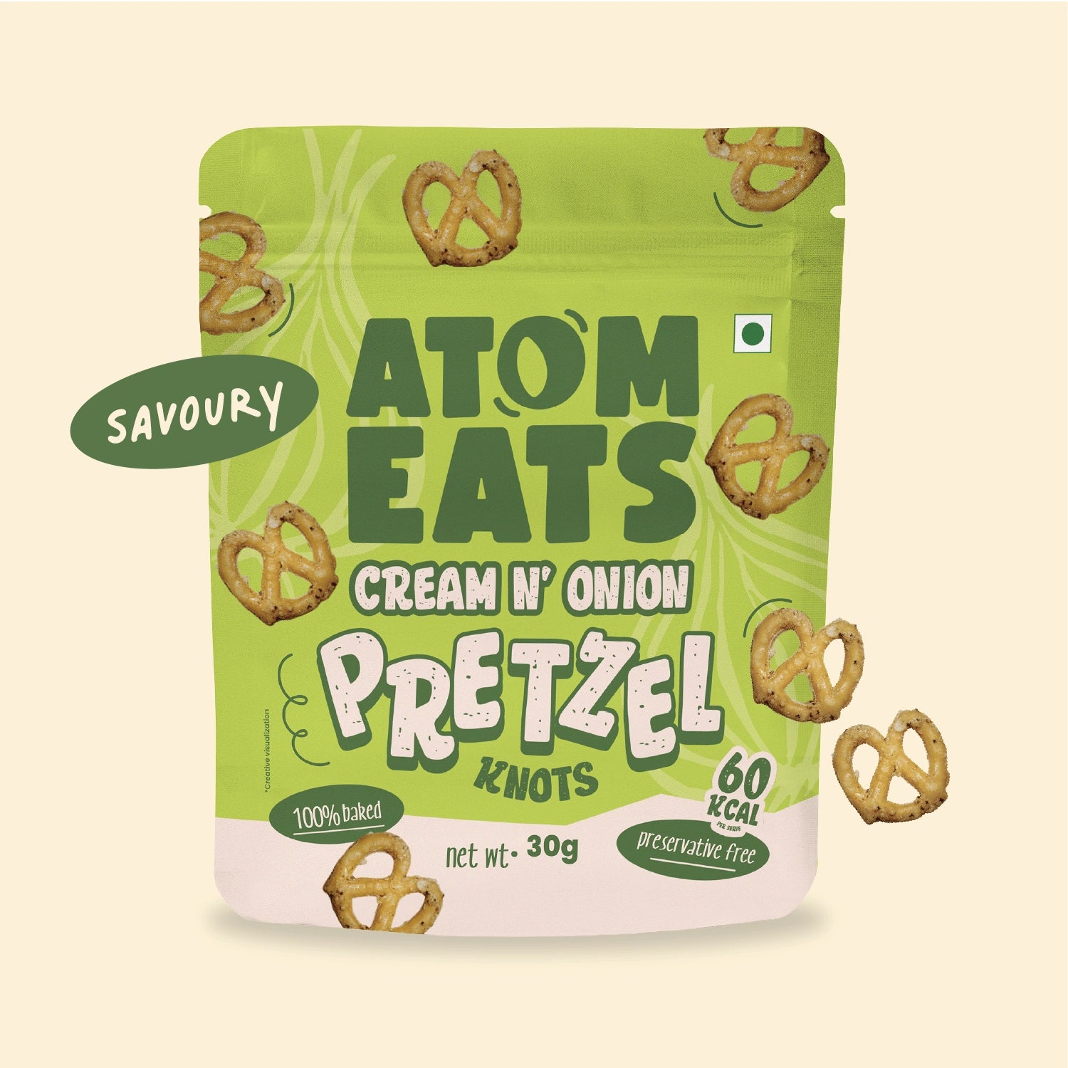 Cream N' Onion Pretzels