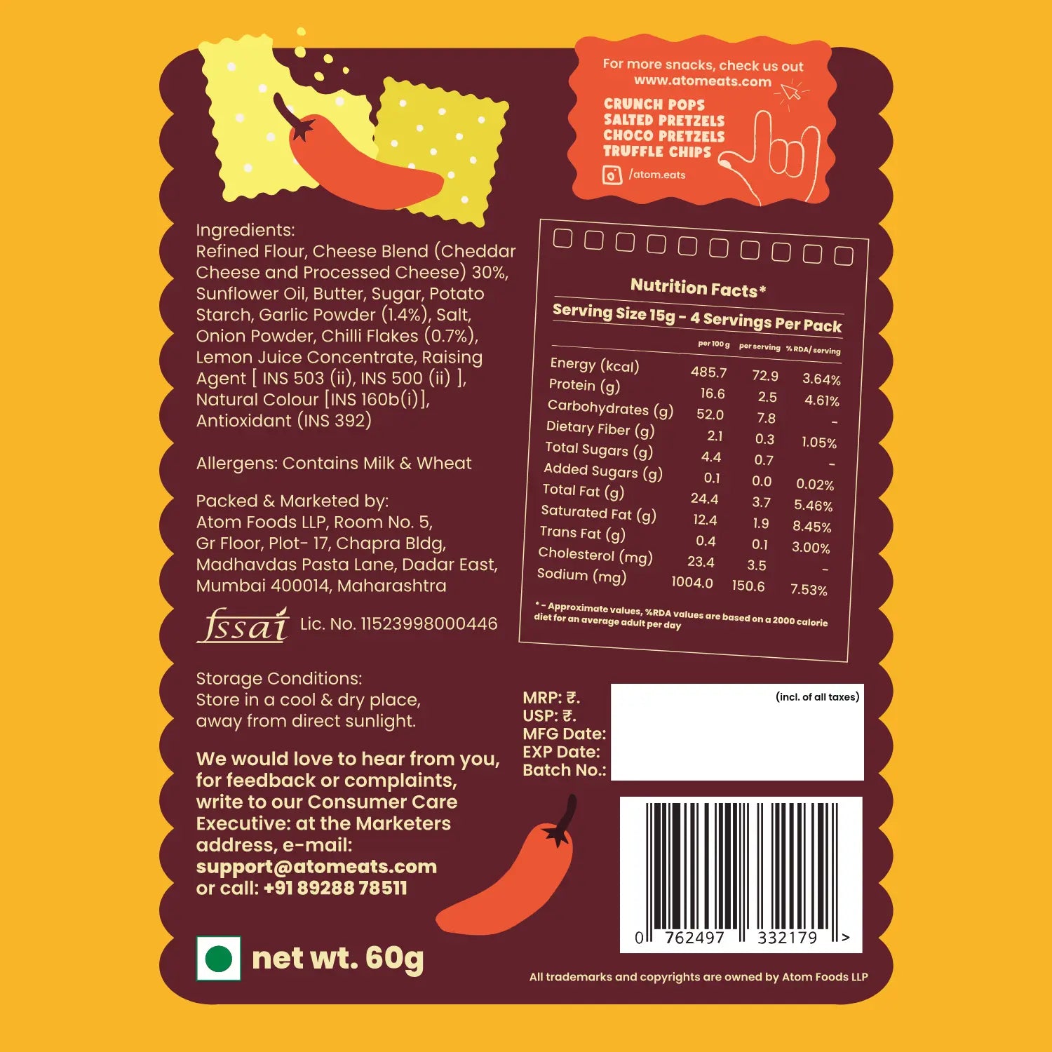 Chilli & Cheddar Crackers