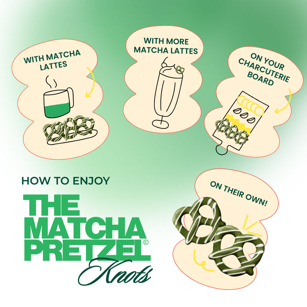 Matcha Pretzels Knots