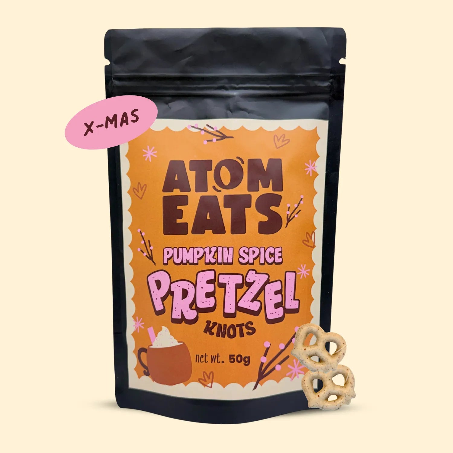 Pumpkin Spice Pretzels