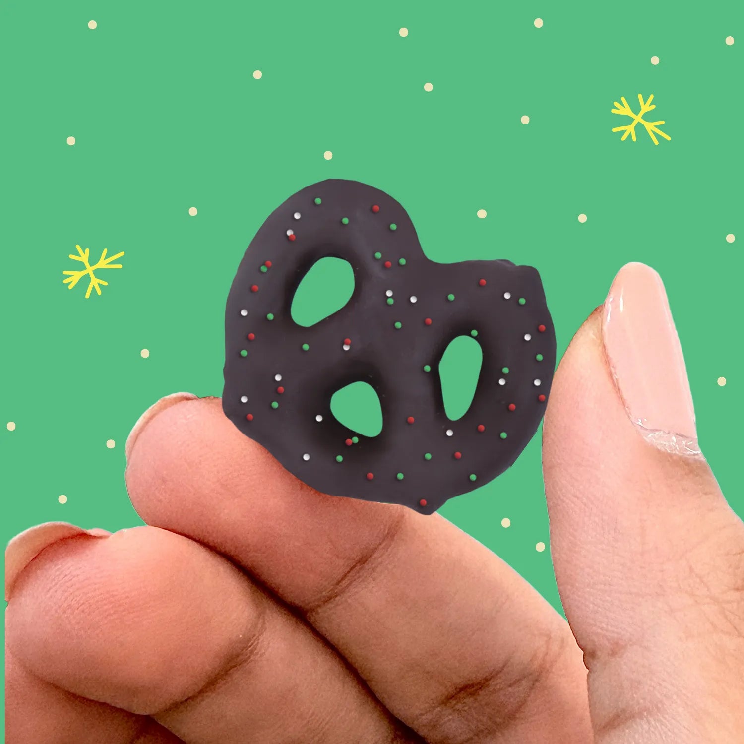 Dark Choco Peppermint Pretzels