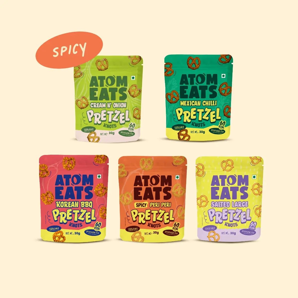 Spicy Pretzels Variety Pack