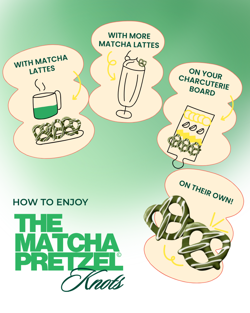 Matcha Pretzels Knots