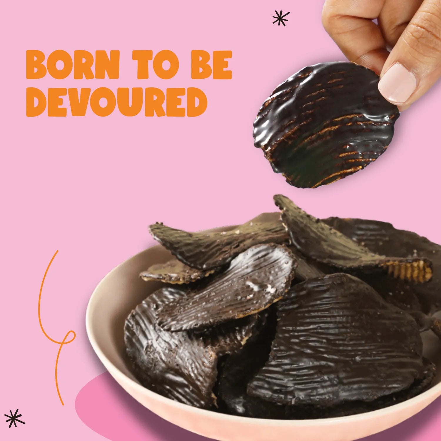 Dark Choco Potato Chips