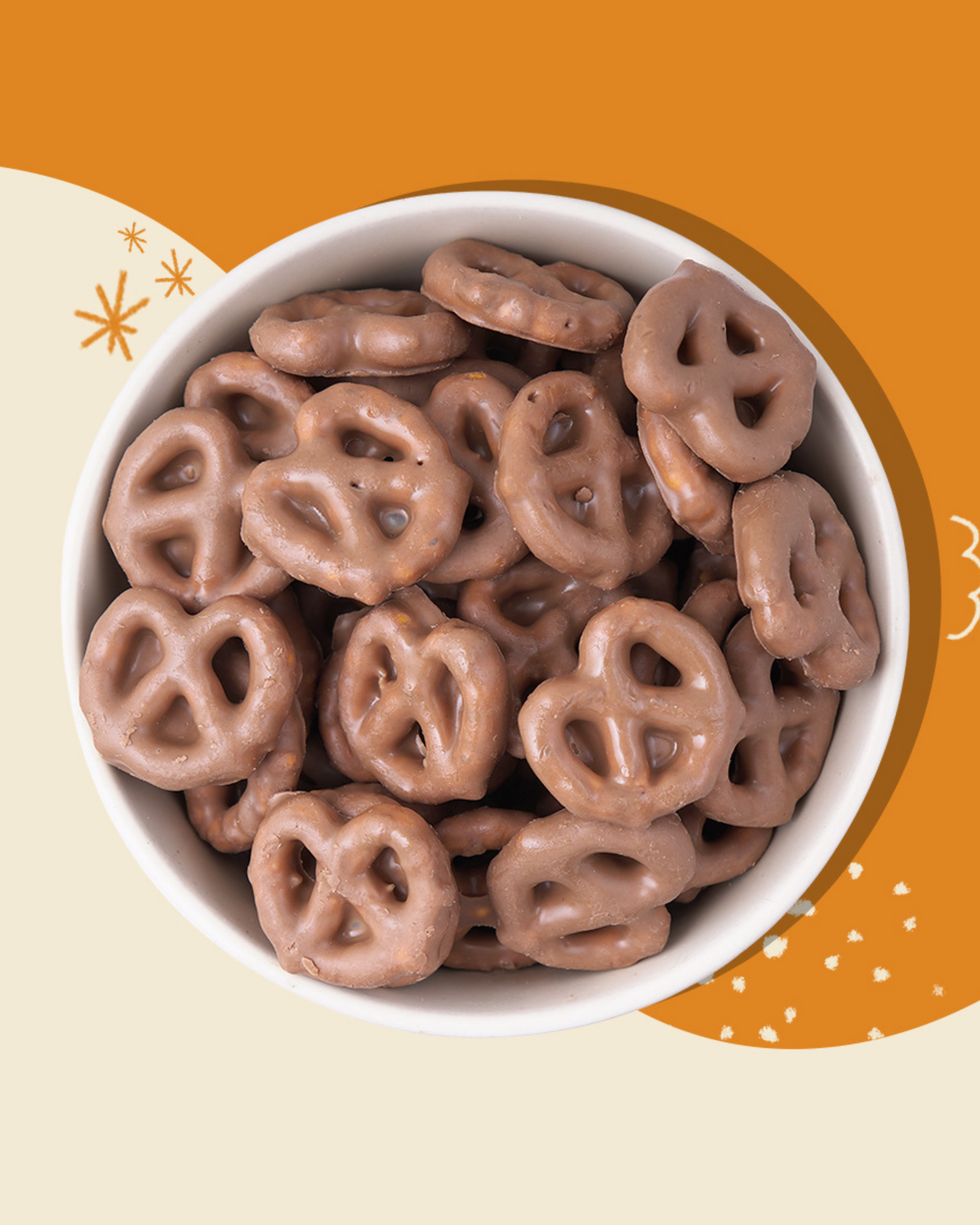 Milk Choco Dipped Pretzels Pack of 3 by Atom Eats