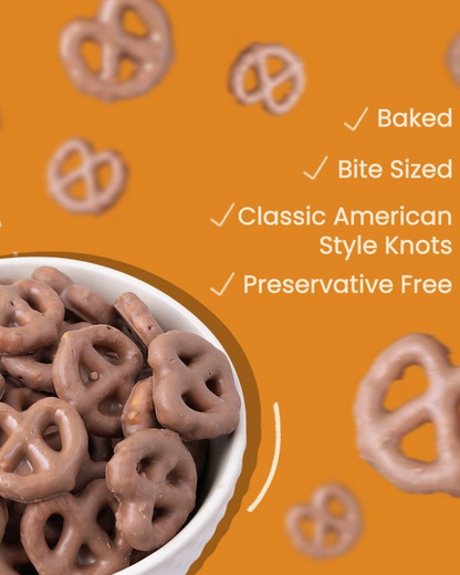 Milk Choco Dipped Pretzels Pack of 3 by Atom Eats