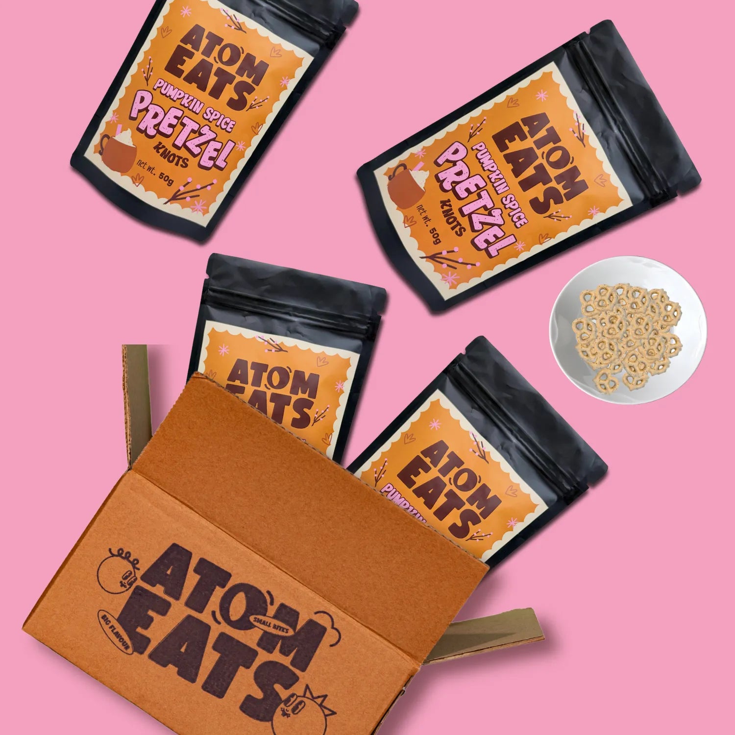 Pumpkin Spice Pretzels