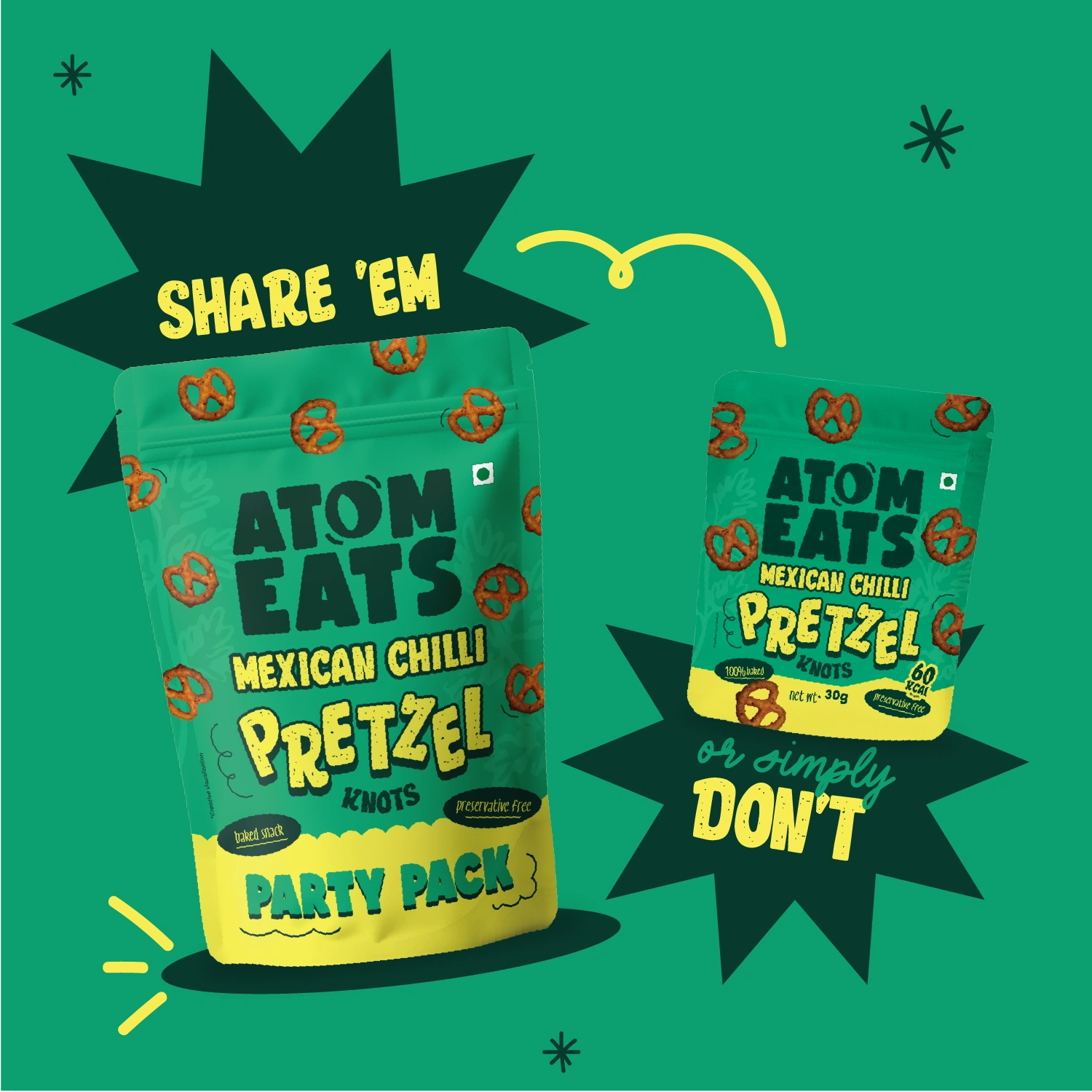 Mexican Chilli Pretzels Party Pack