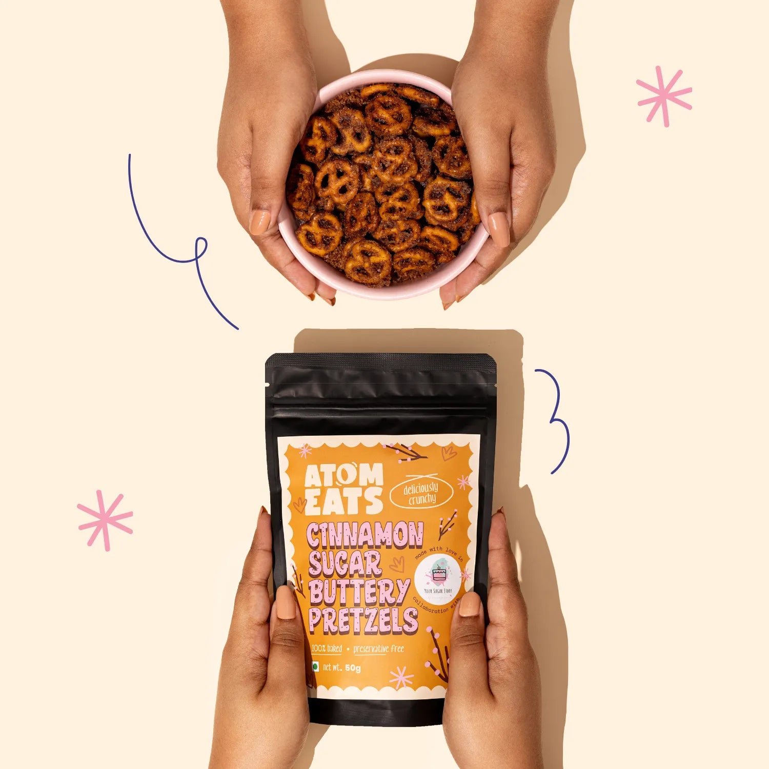 Cinnamon Butter Pretzel Knots