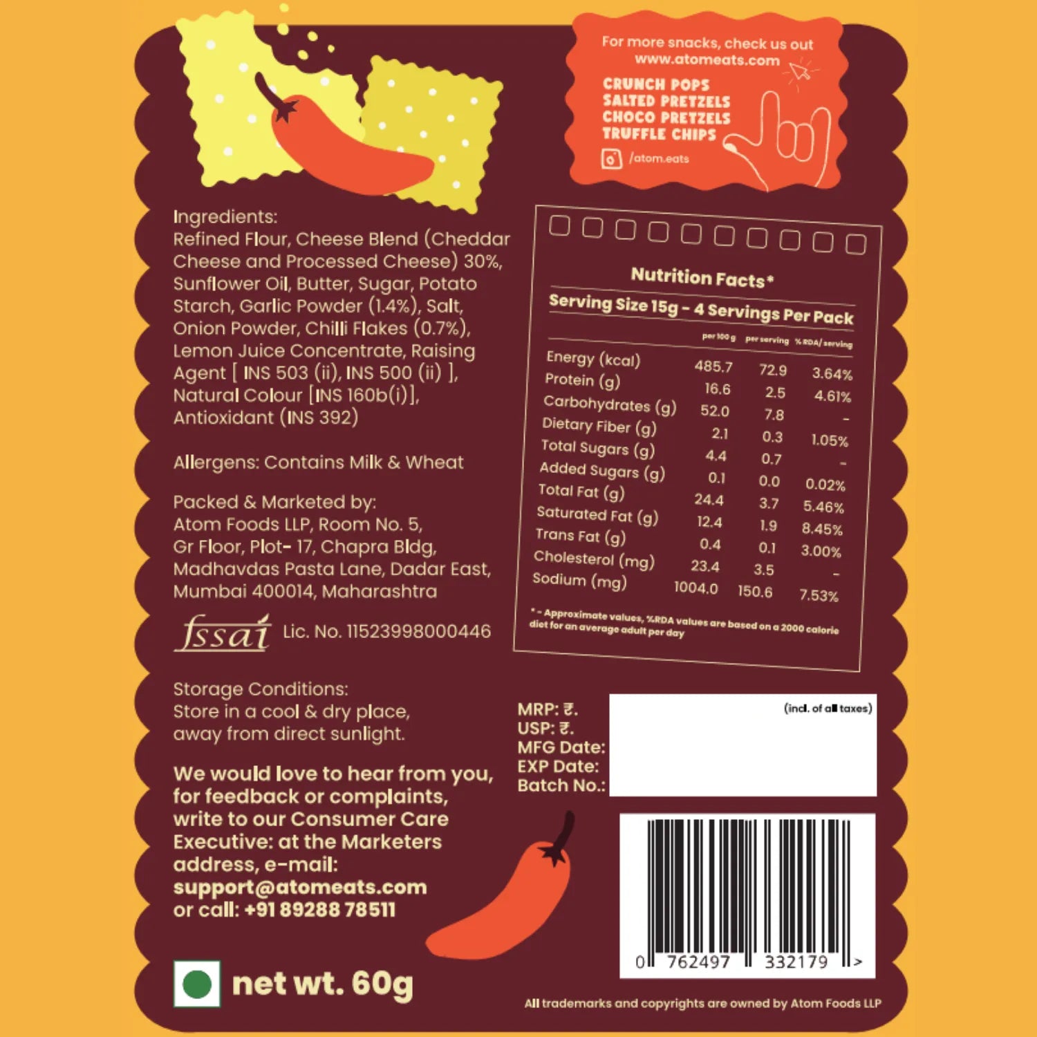 Chilli Cheddar Crackers