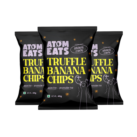 Truffle Banana Chips, Pack of 3, Super Thin and Crunchy