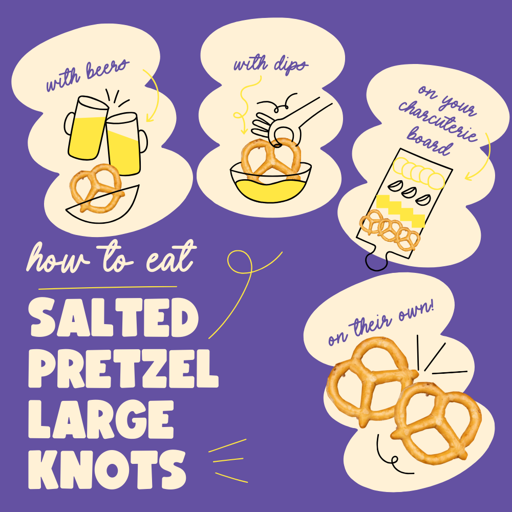 Salted Pretzels Large Knots