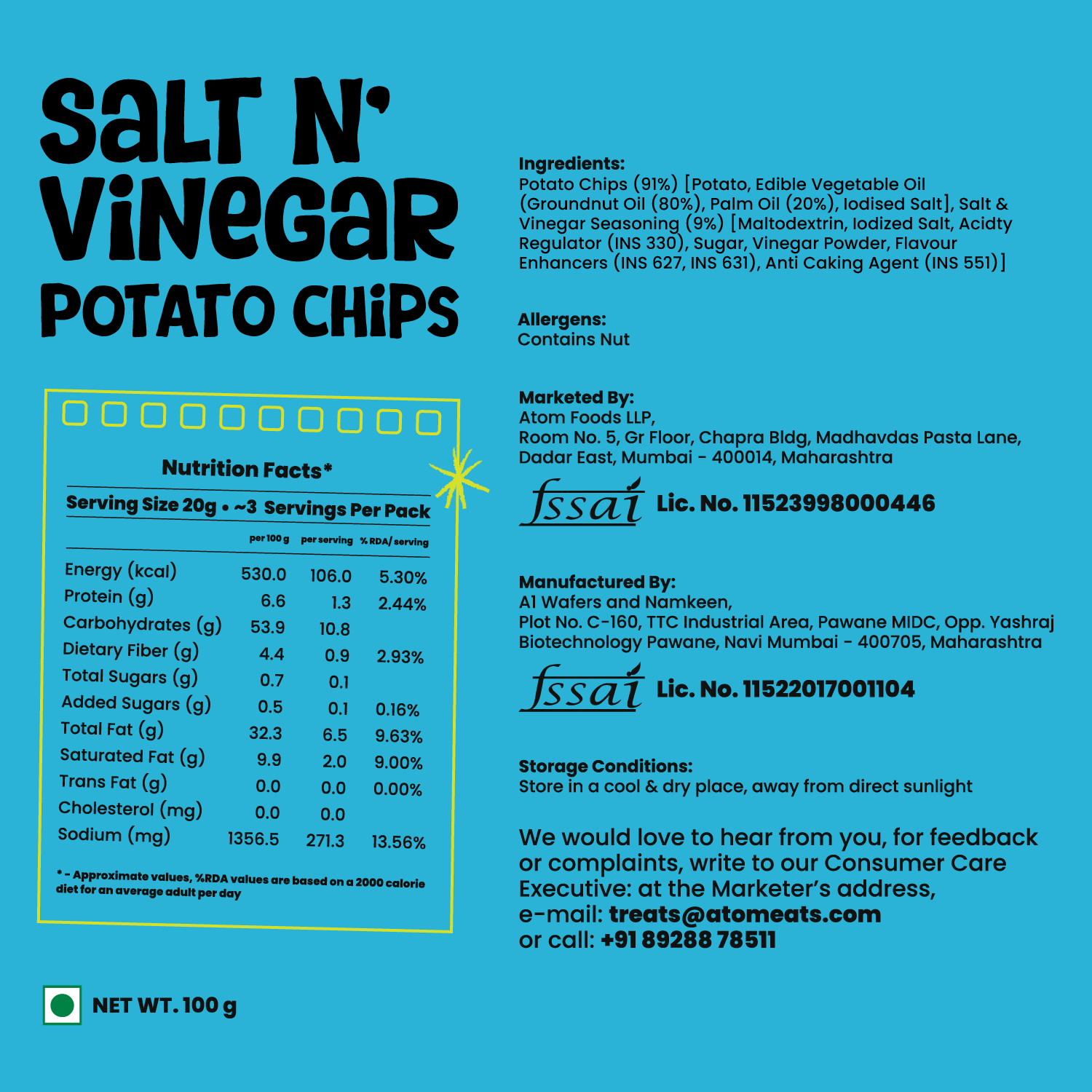 Salt n' Vinegar Potato Chips