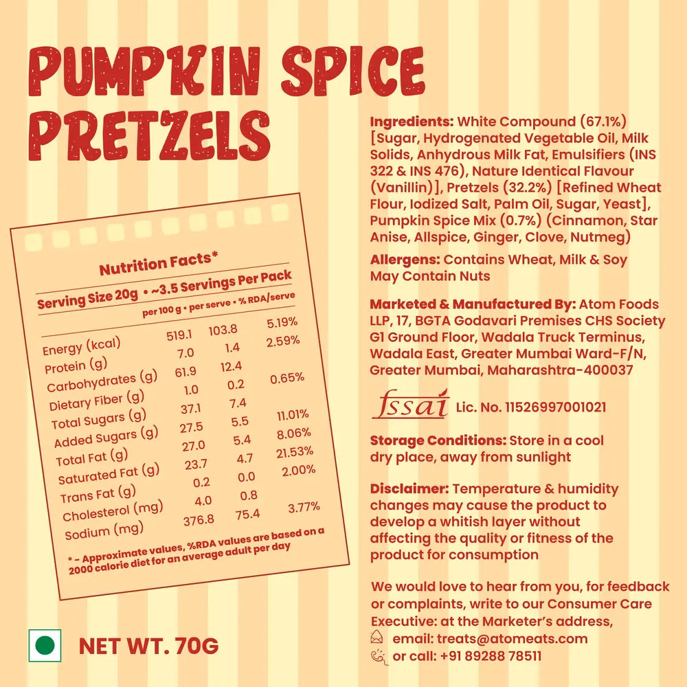 Pumpkin Spice Pretzels