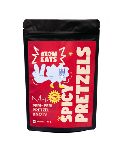 Spicy Pretzels: Peri Peri | 40g Pack by Atom Eats