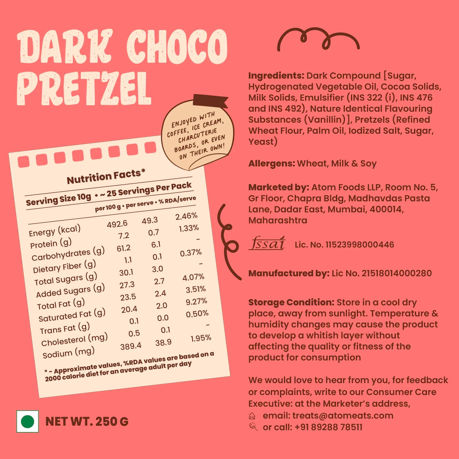 Dark Choco Pretzels Party Pack