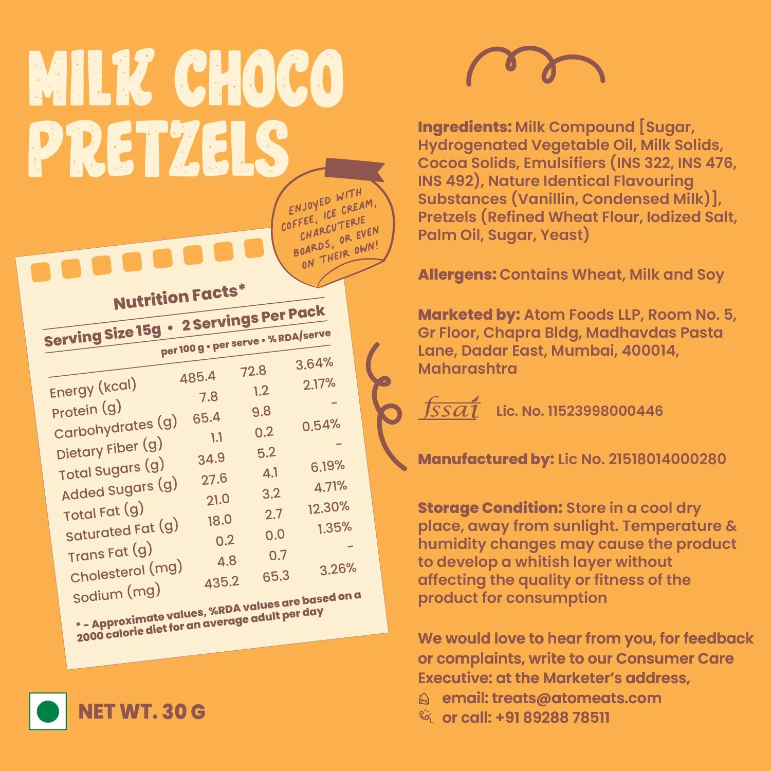 Milk Choco Pretzels