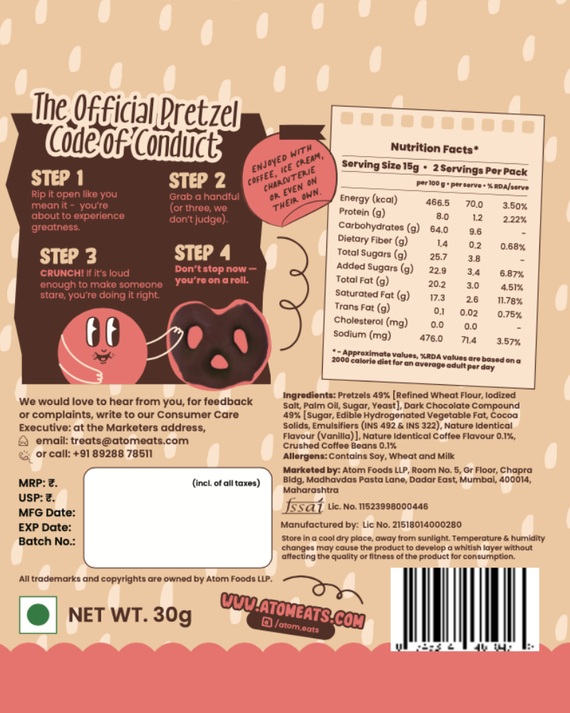 Dark Choco Pretzels