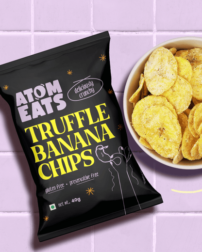 Truffle Banana Chips, Pack of 3, Super Thin and Crunchy