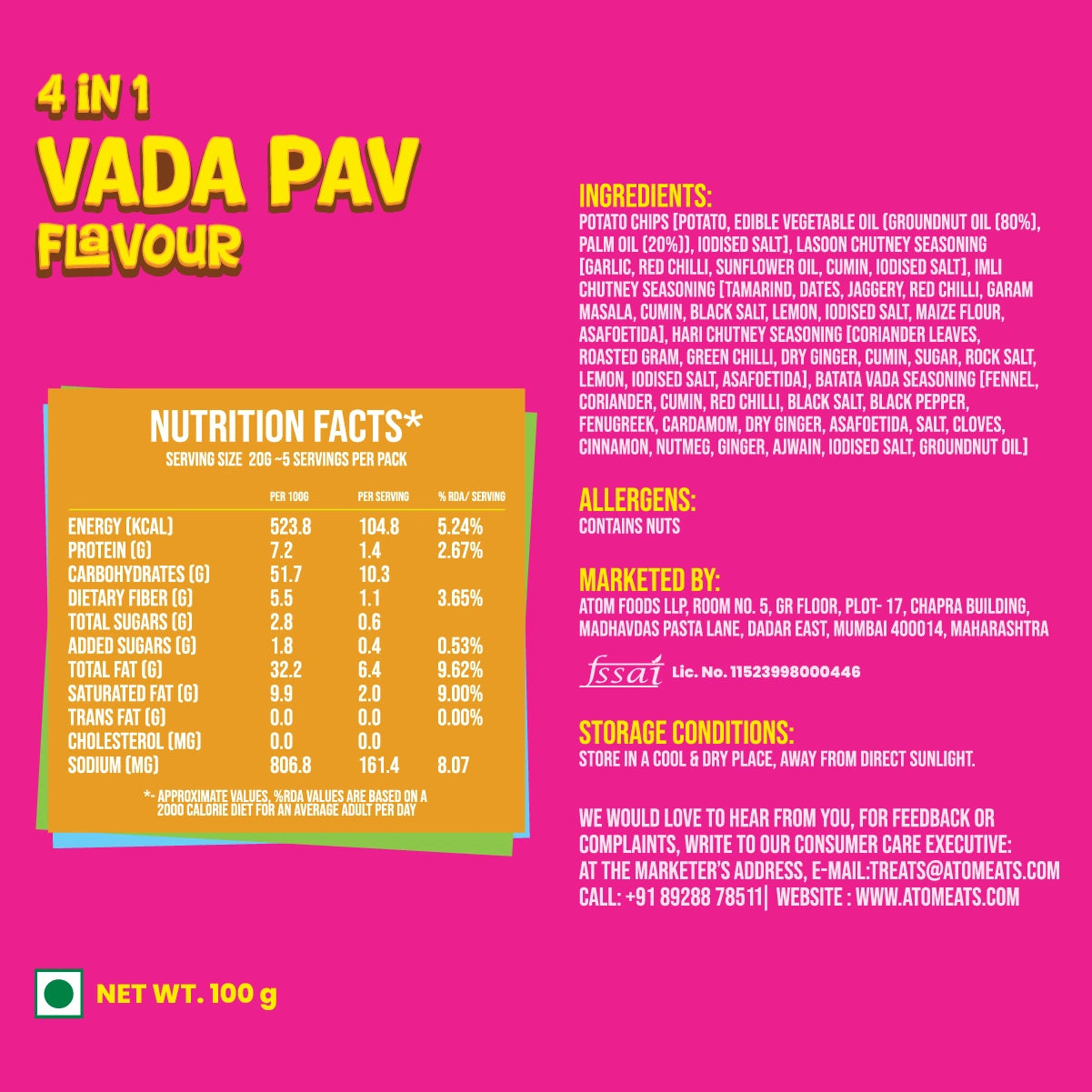 4 in 1 Vada Pav Chips