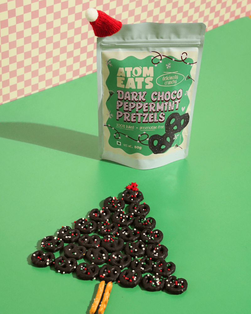 Dark Choco Peppermint Pretzels