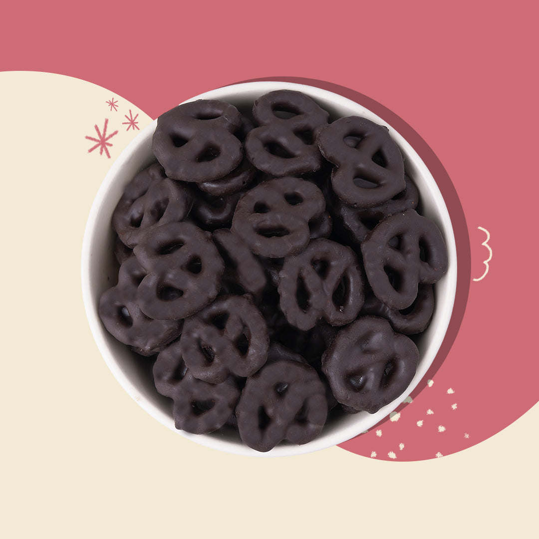 Dark Choco Dipped Pretzels Pack of 3 by Atom Eats