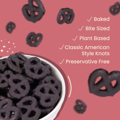 Dark Choco Dipped Pretzels Pack of 3 by Atom Eats