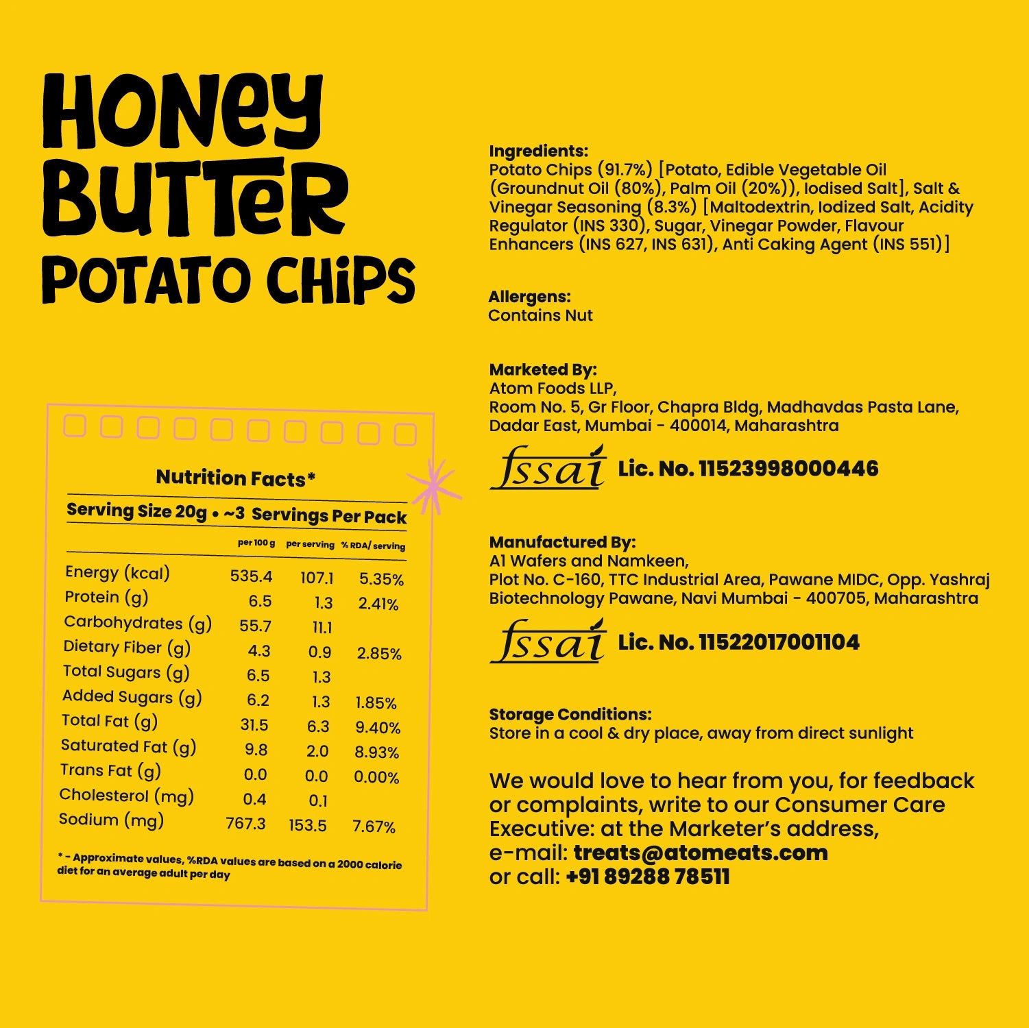 Honey Butter Potato Chips