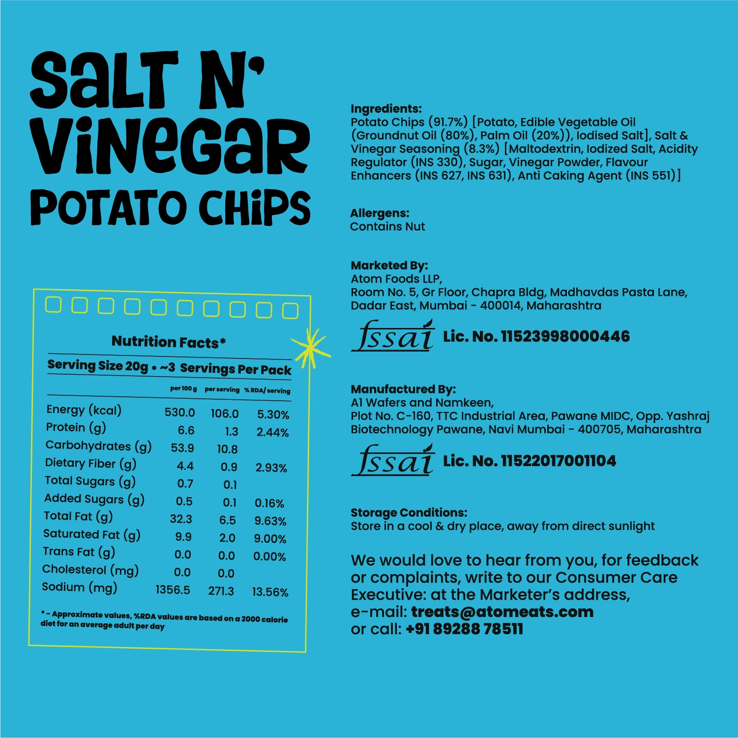 Salt n' Vinegar Potato Chips
