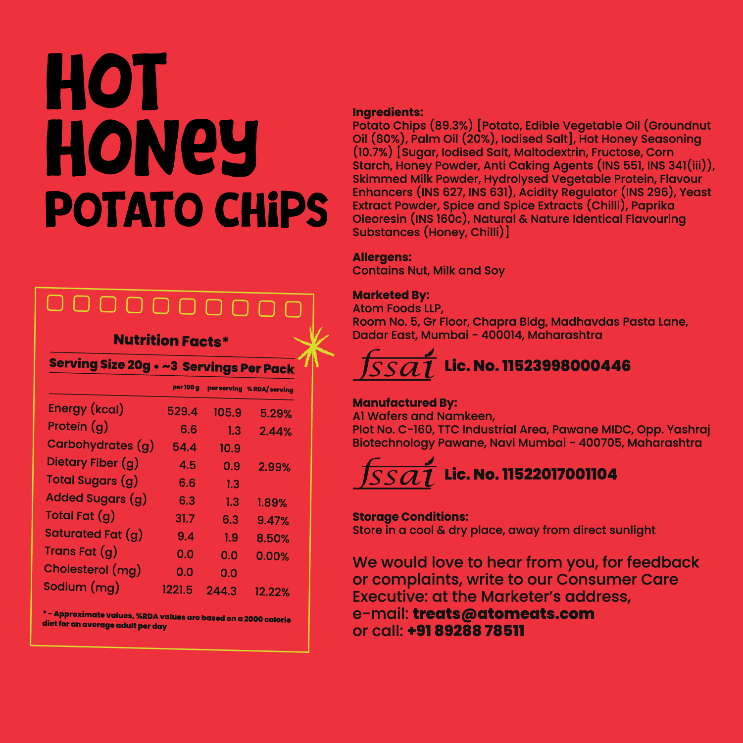 Hot Honey Potato Chips