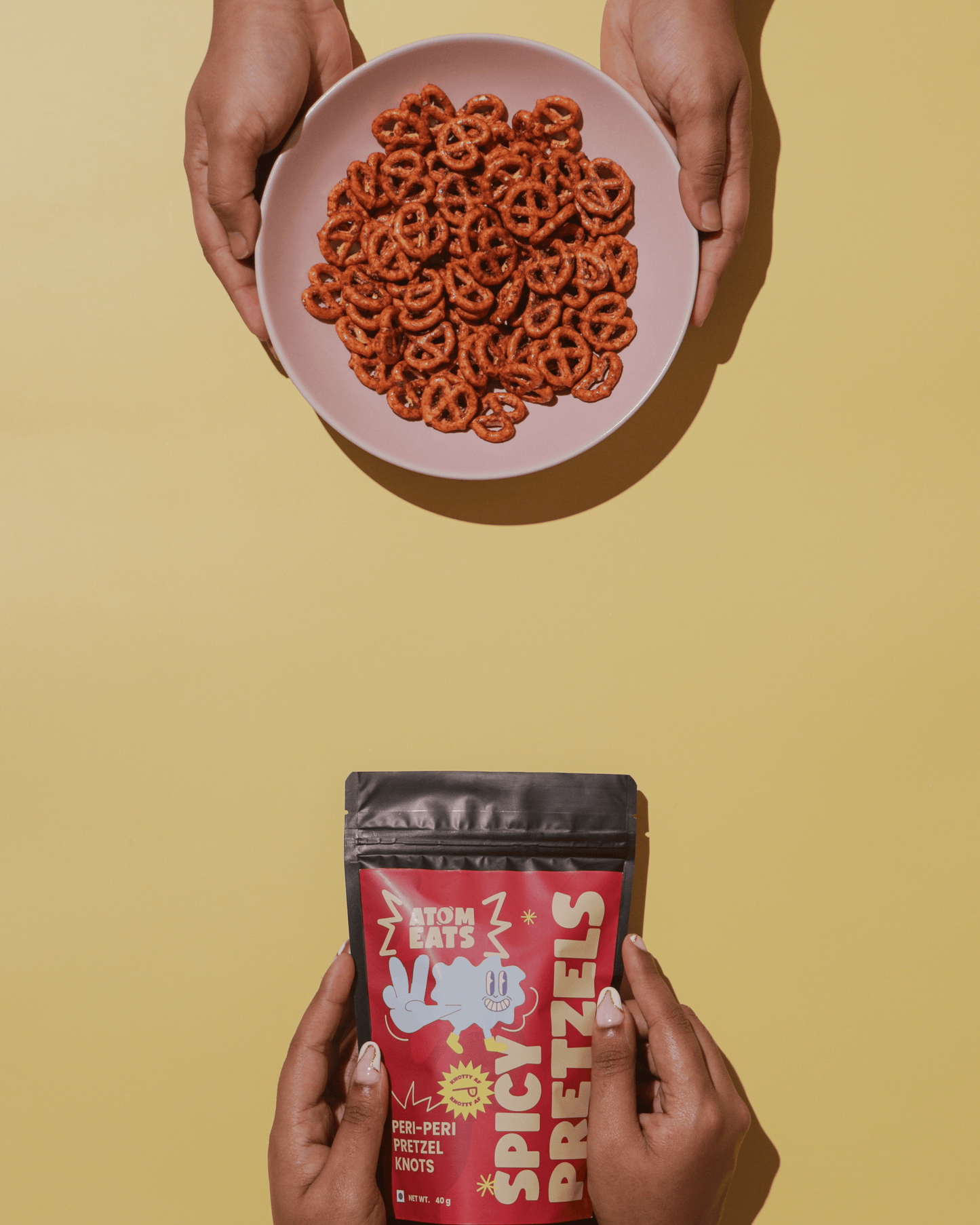 Spicy Pretzels: Peri Peri | 40g Pack by Atom Eats